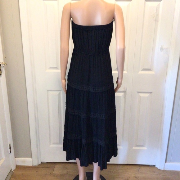 J For Justify Juniors Plus Black Boho Embroidered Strapless Dress Size 2X - Picture 4 of 6